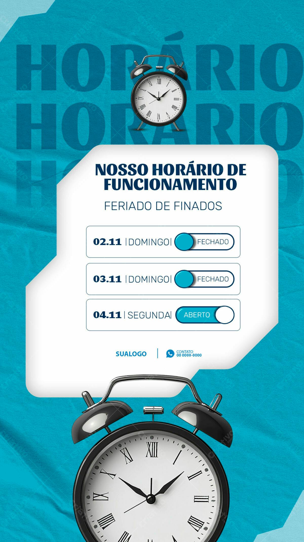Post para Feriado de Finados PSD Editável