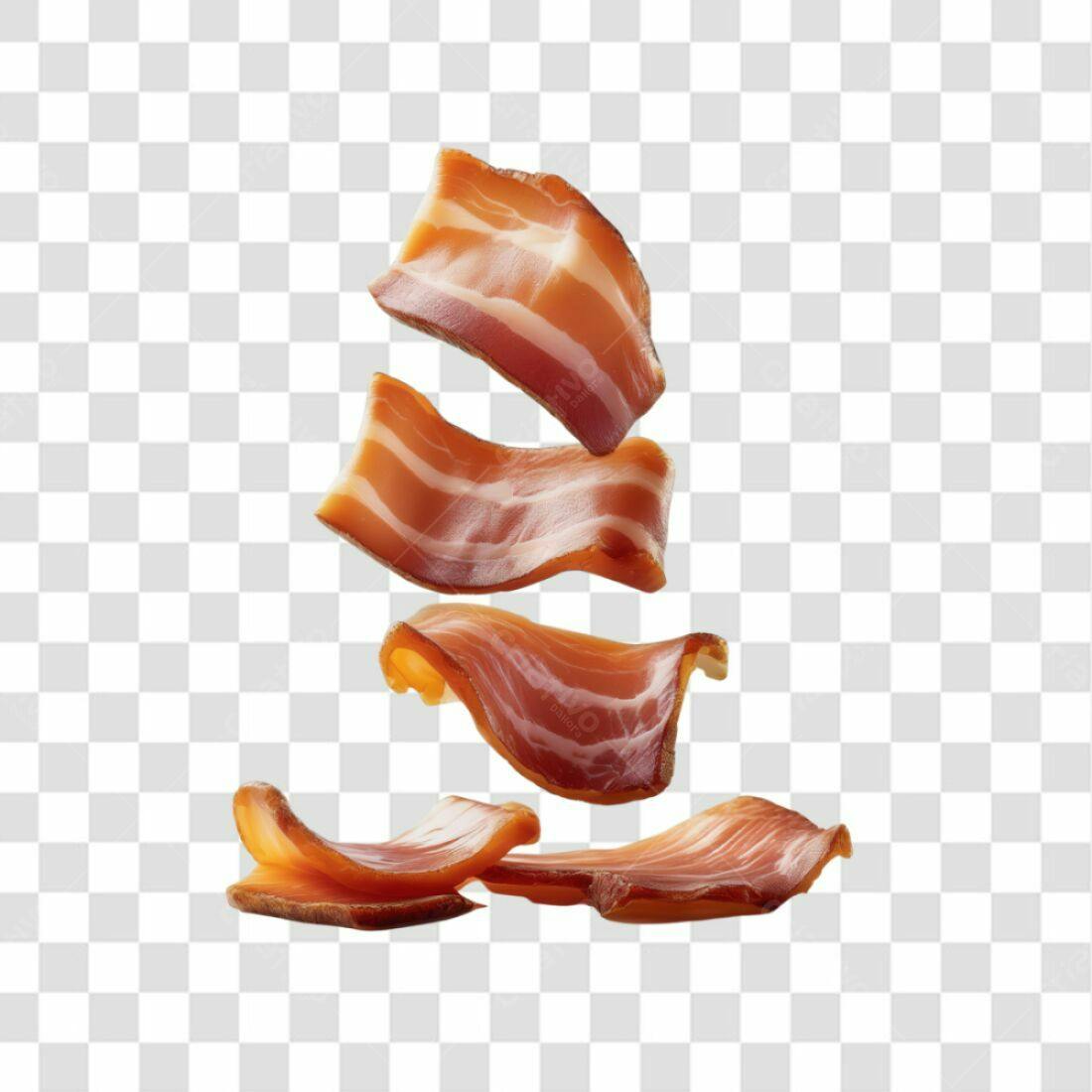 Icone de Fatias de Bacon PNG com fundo transparente