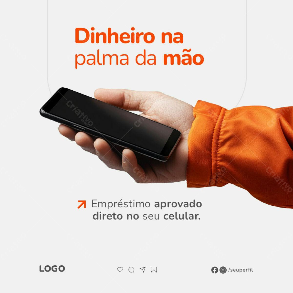 Post para Empréstimo Online PSD Editável