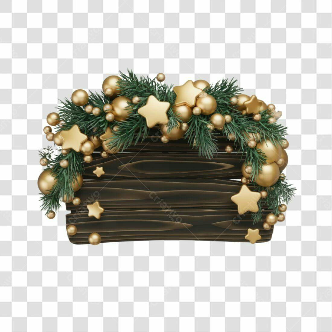 Placa de Natal PNG com fundo transparente