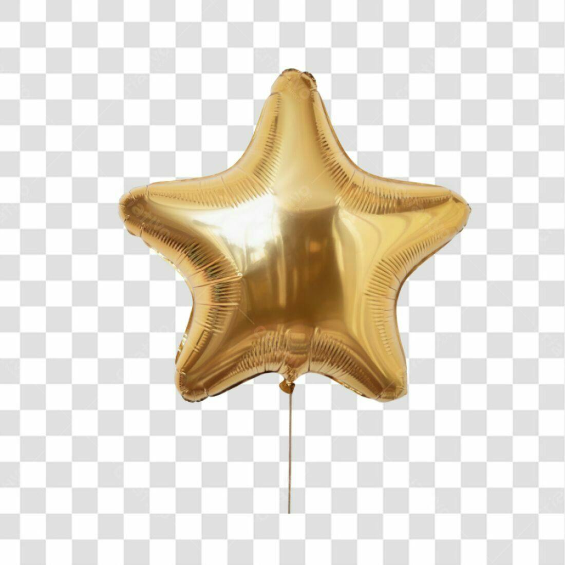 Icone Estrela Dourada PNG com fundo transparente
