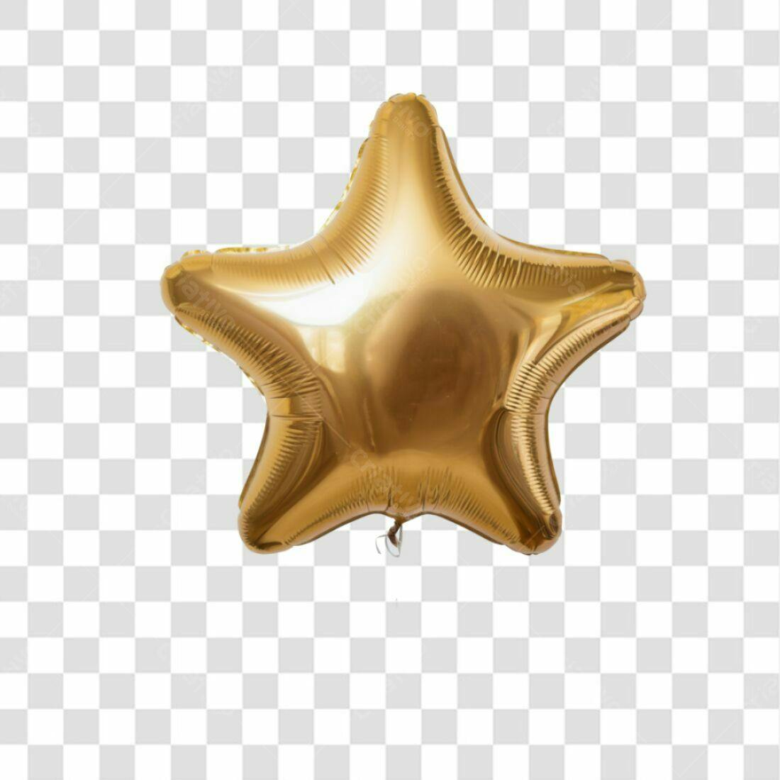 Icone Estrela Dourada PNG com fundo transparente