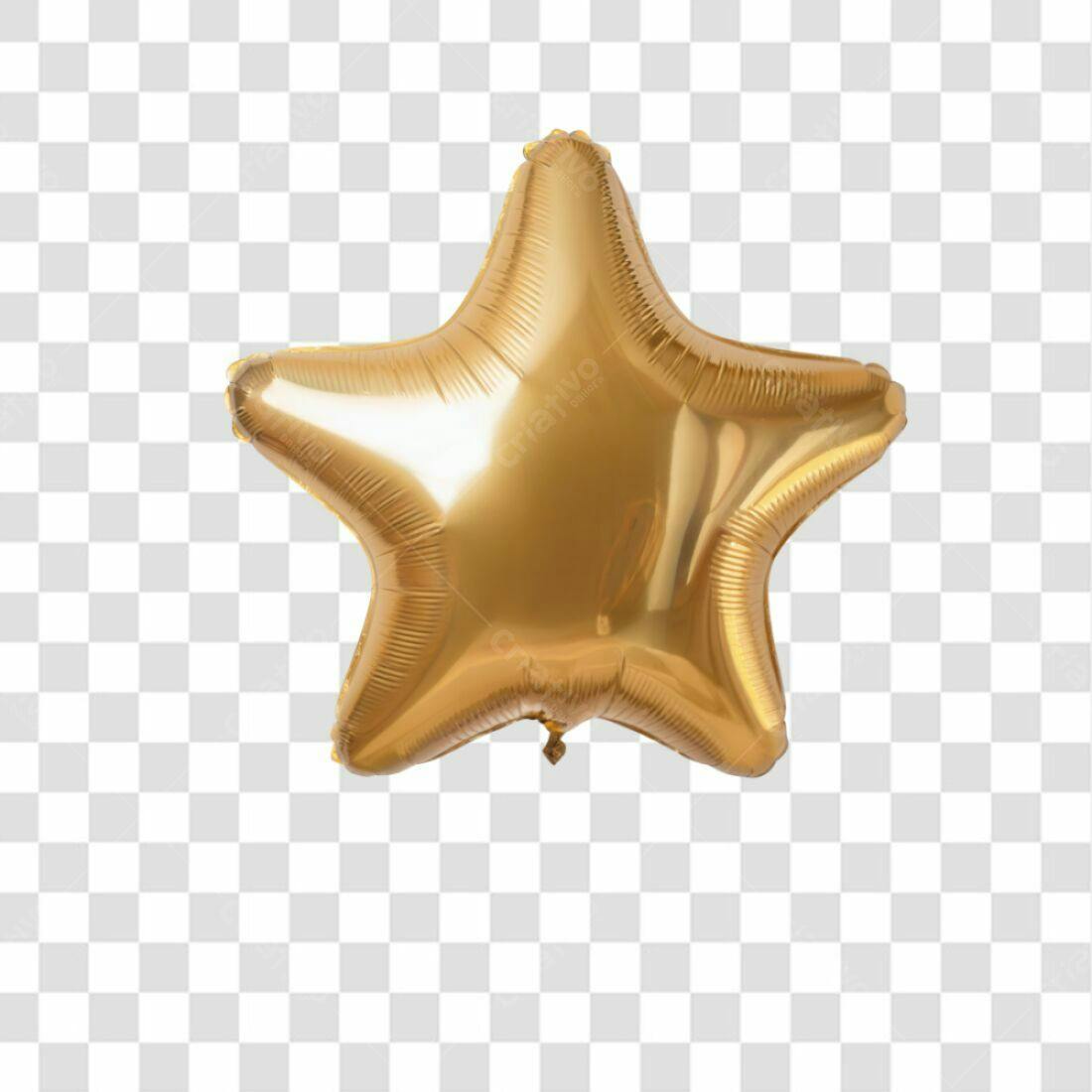 Icone Estrela Dourada PNG com fundo transparente