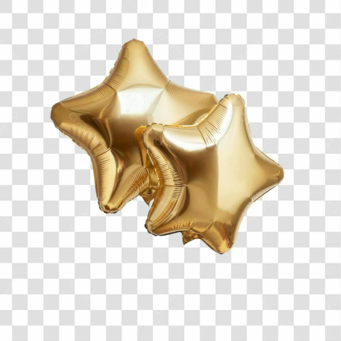 Icone Estrelas Douradas Aniversário PNG com fundo transparente