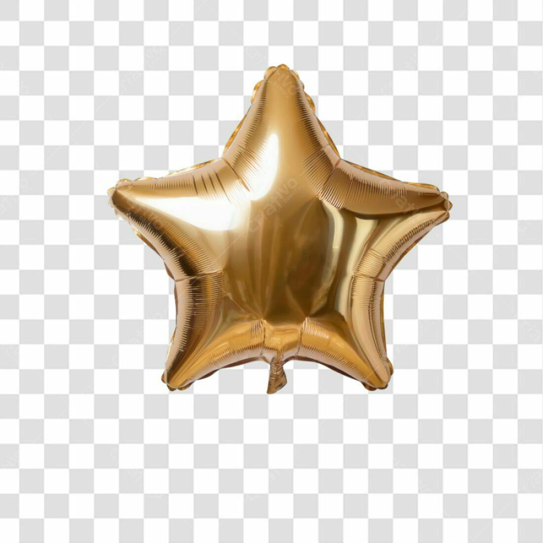 Icone Estrela Dourada PNG com fundo transparente