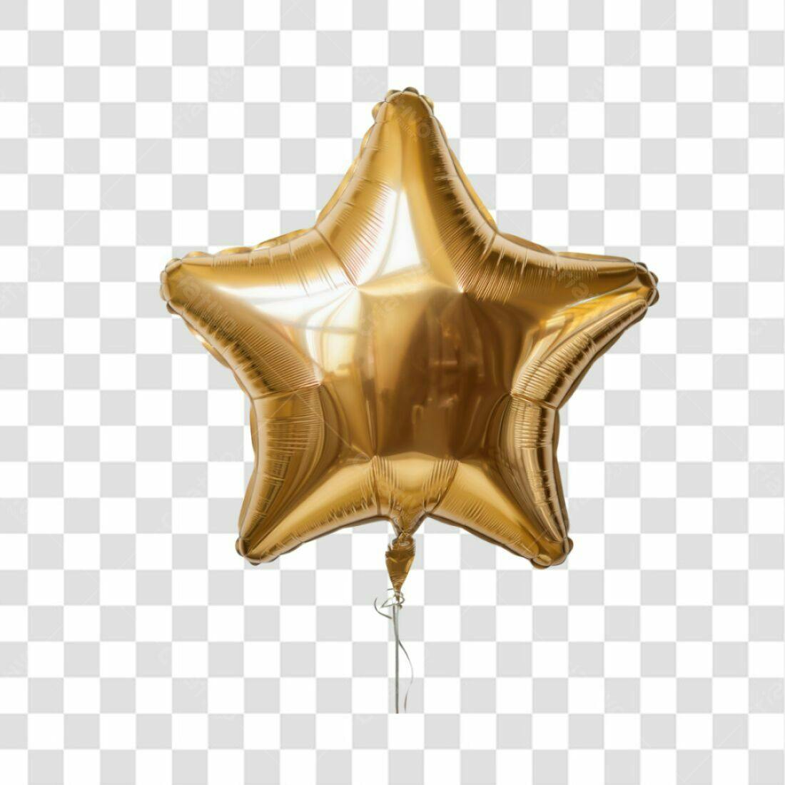 Icone Estrela Dourada PNG com fundo transparente