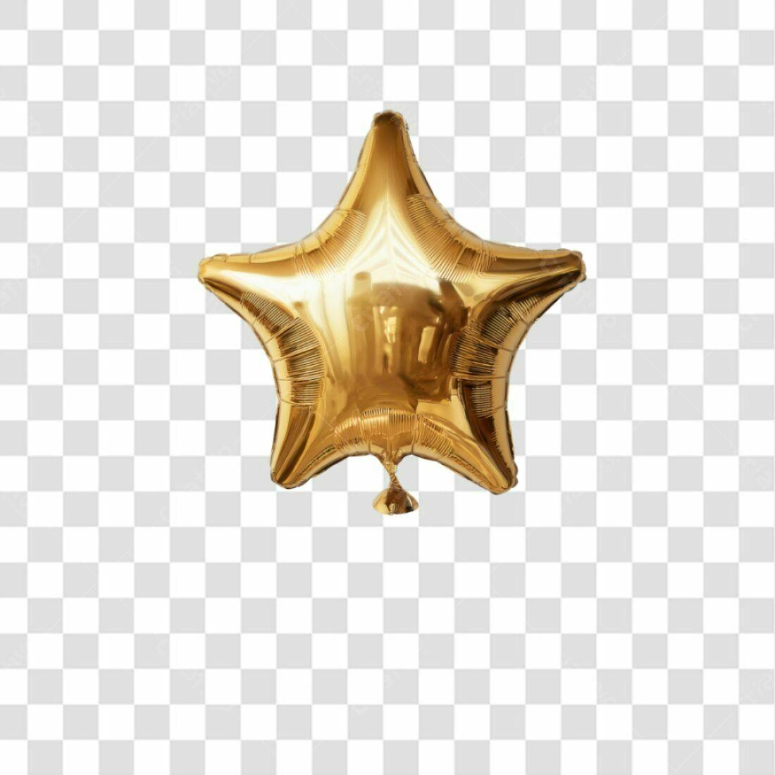 Icone Estrela Dourada PNG com fundo transparente
