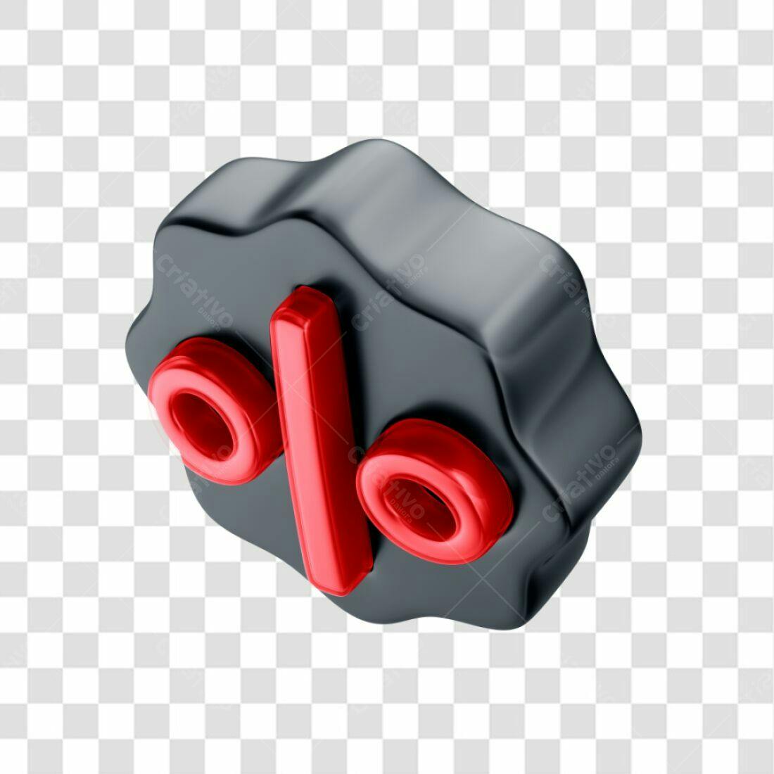 Ícone de Porcentagem para Promoções PNG com fundo transparente