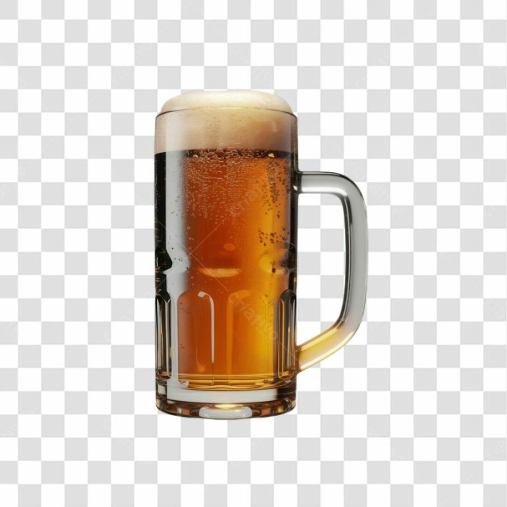 3D Render Copo De Cerveja Bebida Elemento Ícone Psd Png