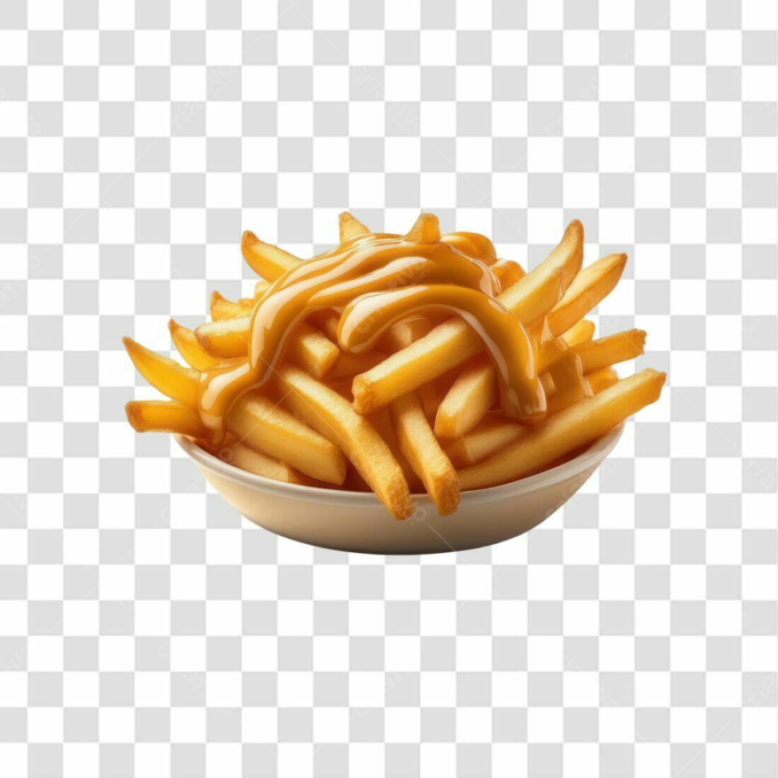 Icone Batata Frita Molho PNG com fundo transparente