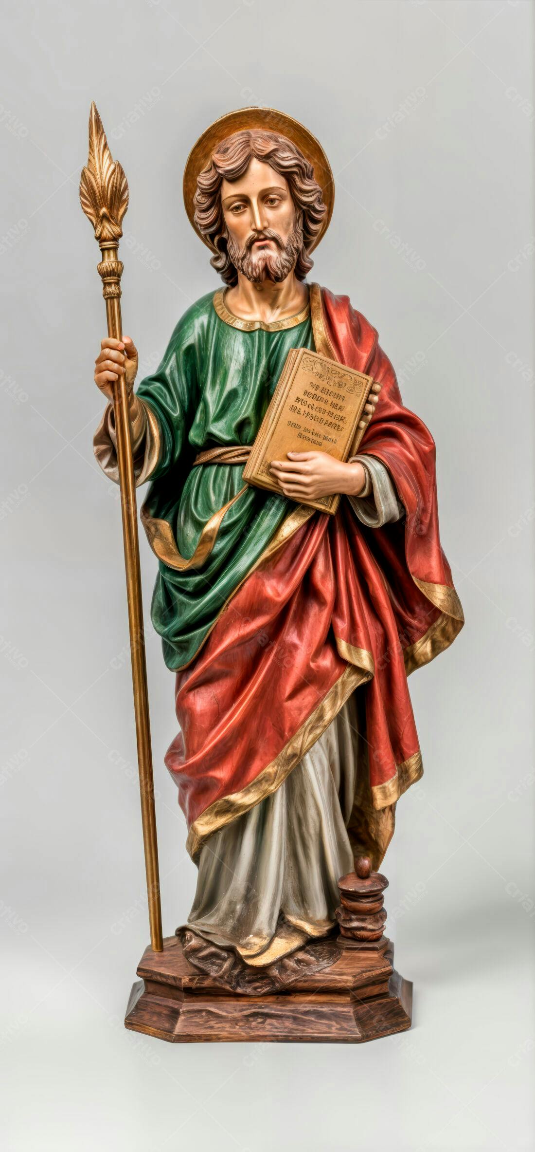 Estátua de São Judas Tadeu em madeira