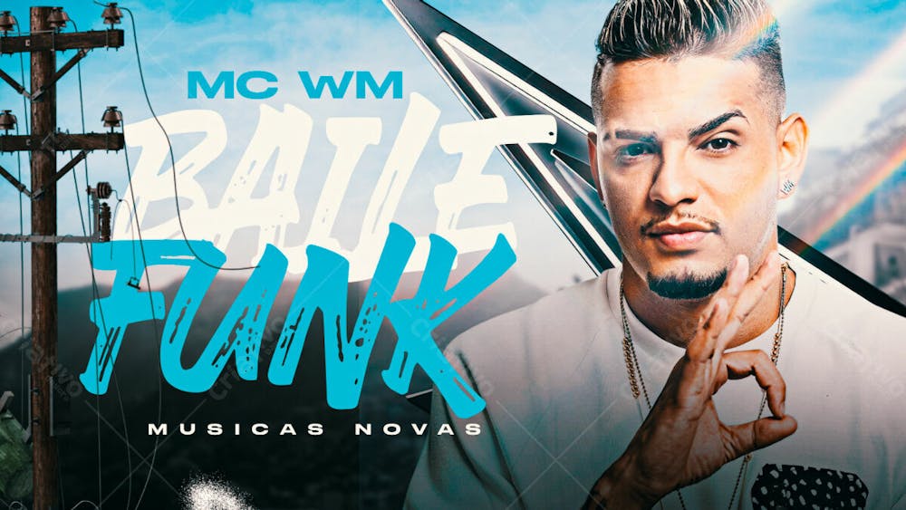 Flyer Thumb Capa Cd Banner Youtube Baile Funk Mc Wm Psd Editável