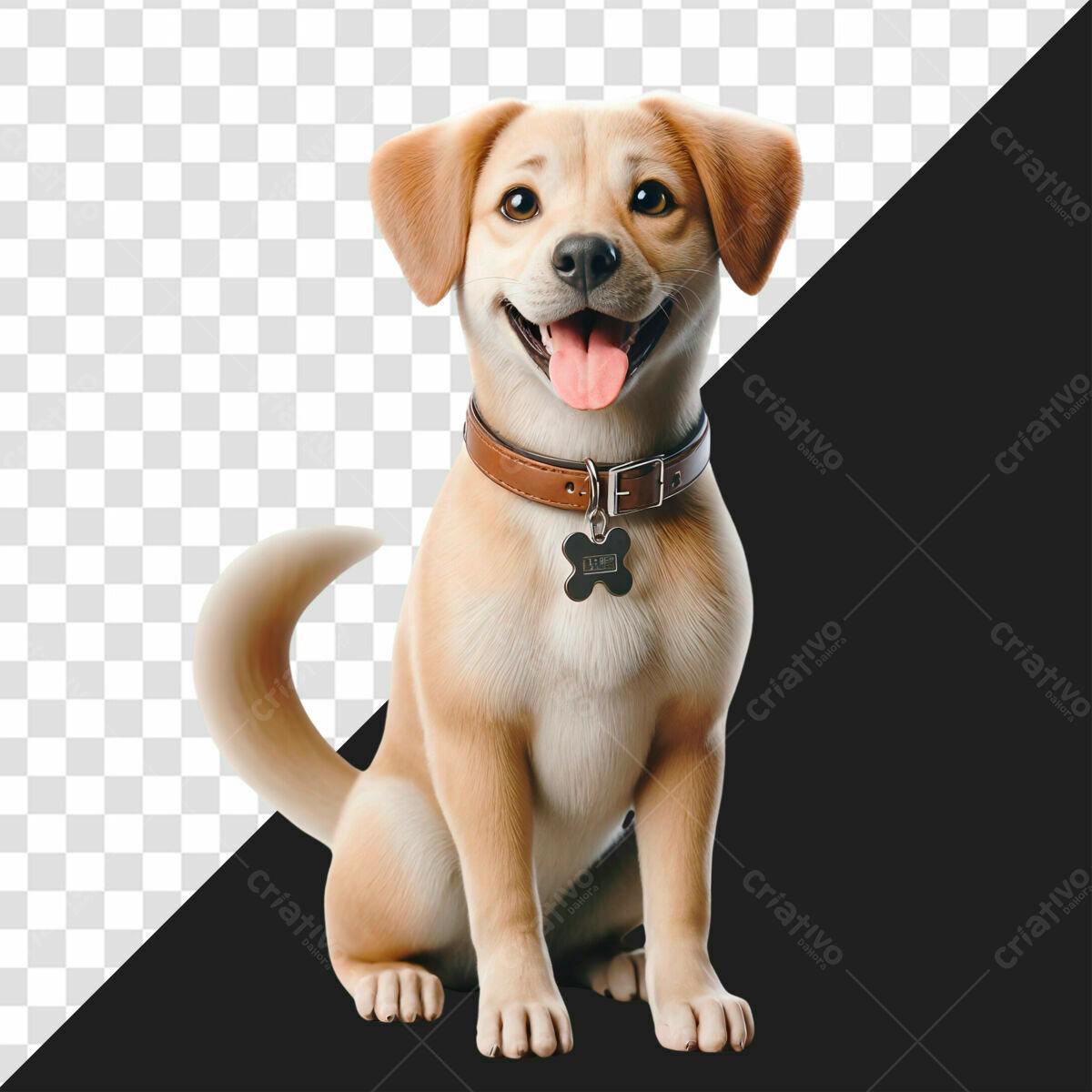 Imagem de Cachorro Fofo PSD Editável