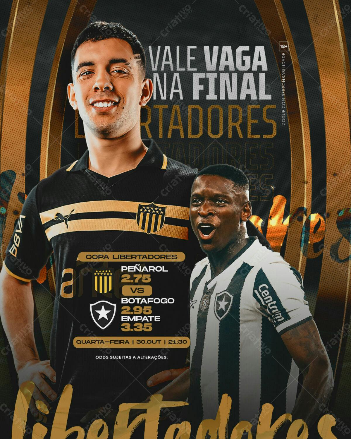 Flyer Copa Libertadores PSD Editável