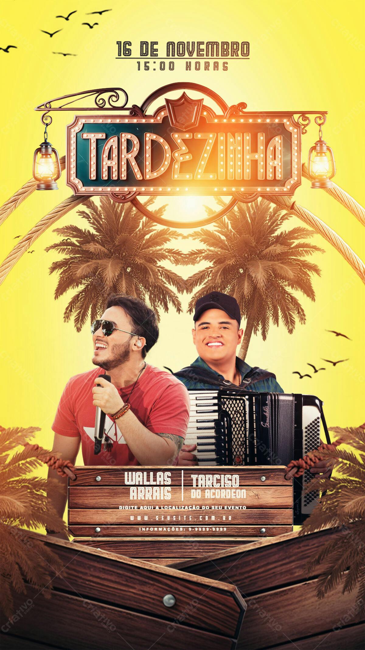 Flyer Tardezinha PSD Editável