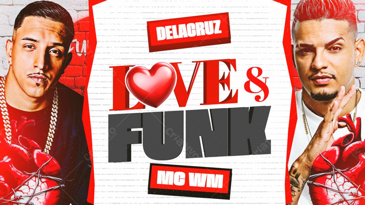 Flyer para Evento Musical Love & Funk PSD Editável