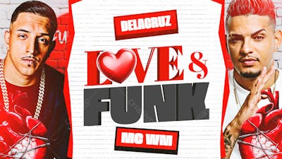 Flyer Thumb Capa Cd Banner Youtube Love E Funk Mc Wm E Delacruz Psd Editável