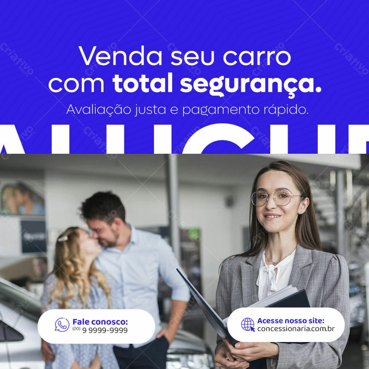 Post para Venda de Carros PSD Editável