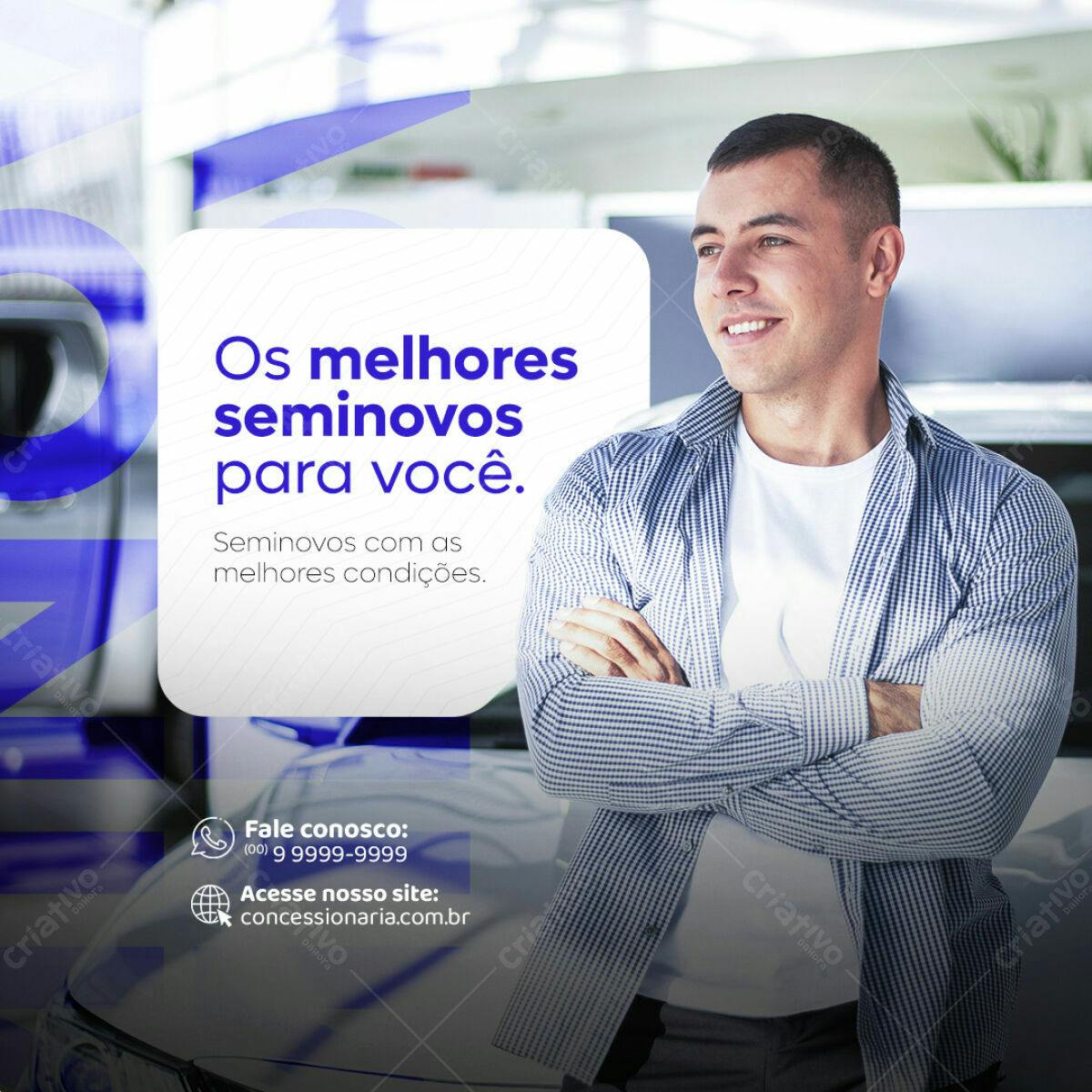 Postagem para Redes Sociais Seminovos PSD Editável