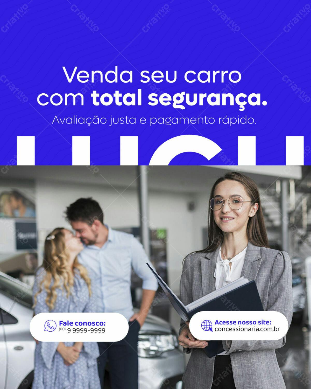 Postagem para Venda de Carros PSD Editável