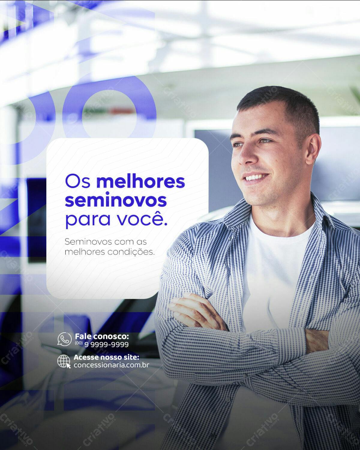 Postagem Instagram Seminovos PSD Editável