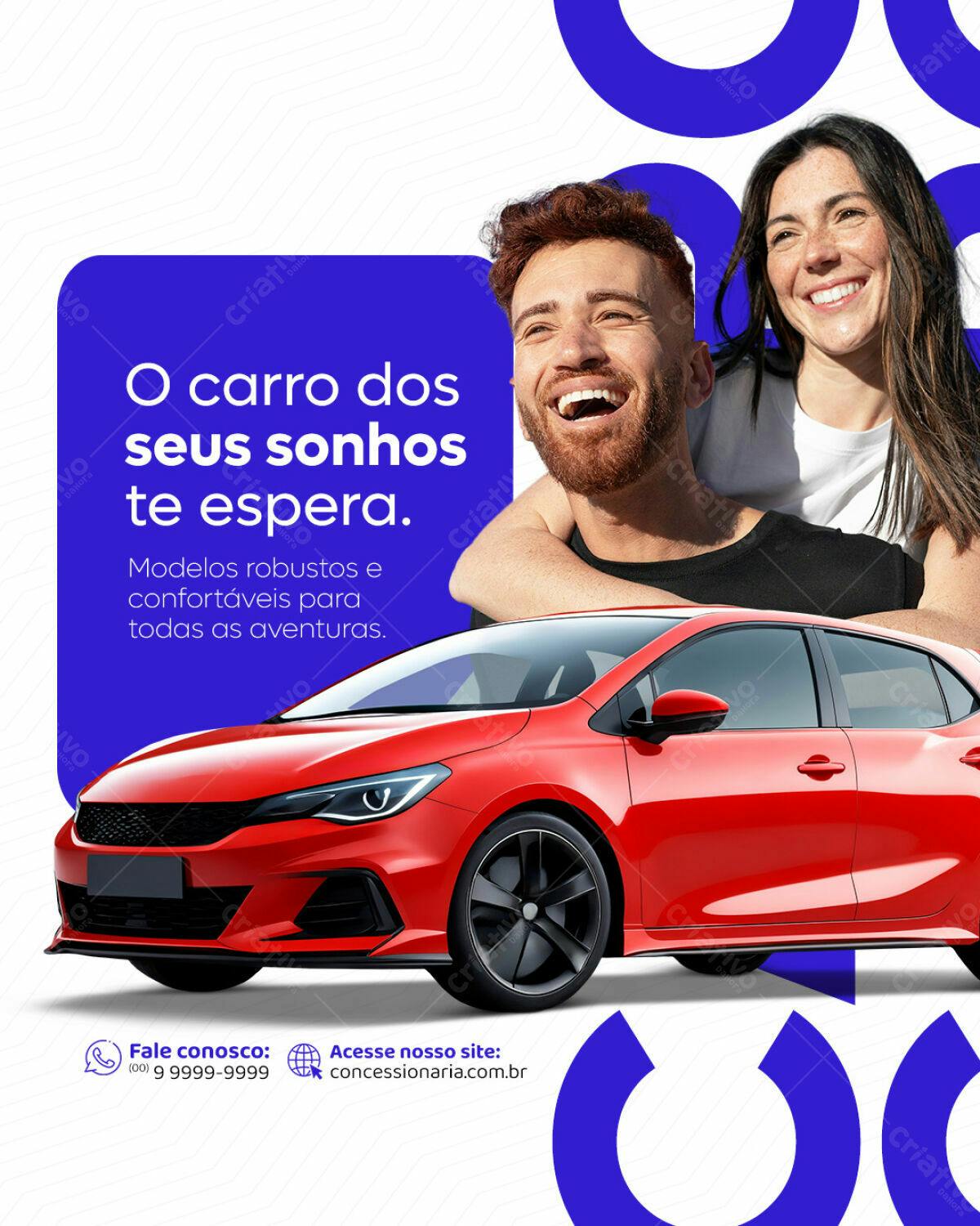 Flyer para Concessonária de Carros PSD Editável