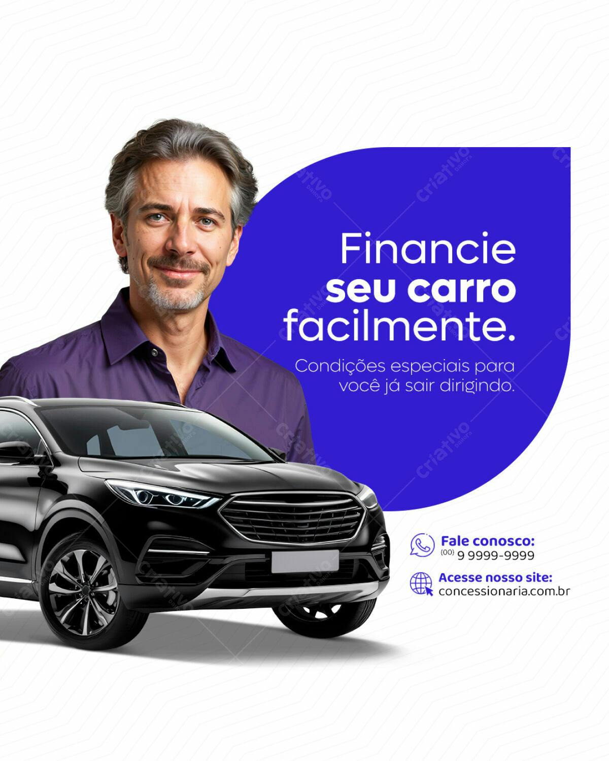 Flyer Financiamento de Carro PSD Editável