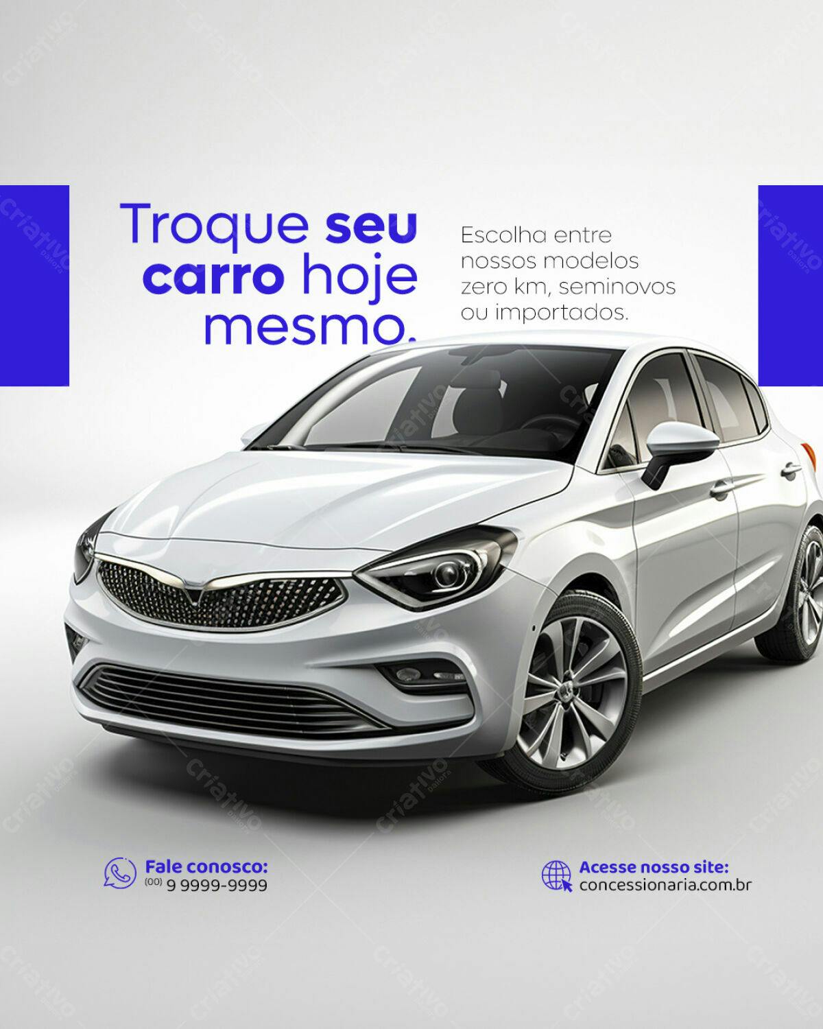 Anúncio de Carro Novo PSD Editável