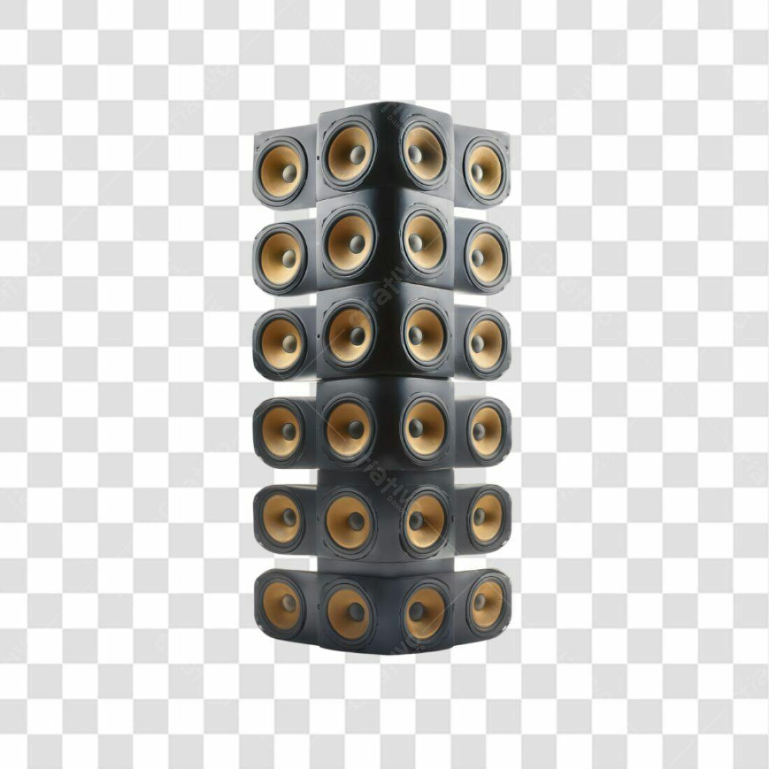 Icone Torre de Som Profissional PNG com fundo transparente