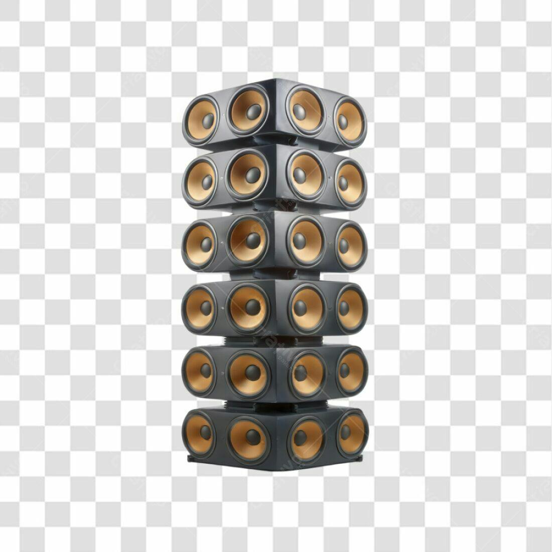 Icone Torre de Som Profissional PNG com fundo transparente