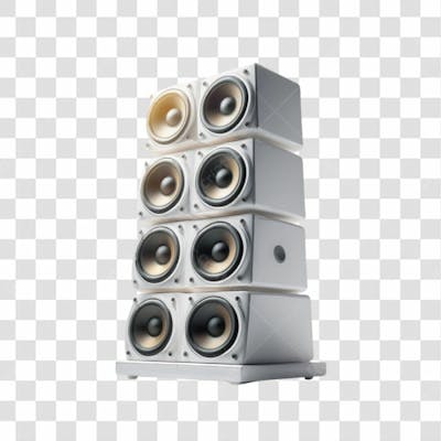 3D Render Caixa De Som Elemento Ícone Psd Png