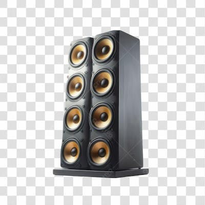 3D Render Caixa De Som Elemento Ícone Psd Png