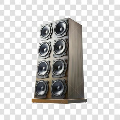 3D Render Caixa De Som Elemento Ícone Psd Png
