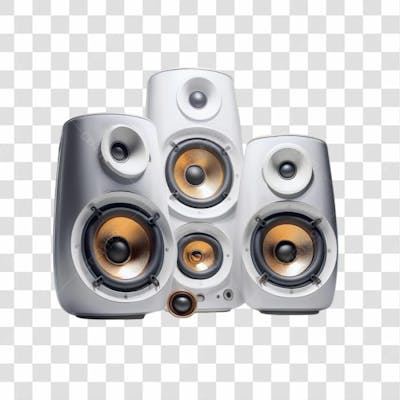 3D Render Caixa De Som Elemento Ícone Psd Png