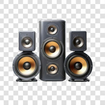 3D Render Caixa De Som Elemento Ícone Psd Png