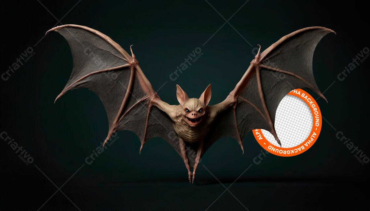 PSD Morcego para Halloween PSD Editável