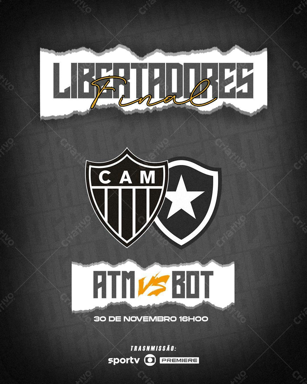 Flyer Final Libertadores PSD Editável