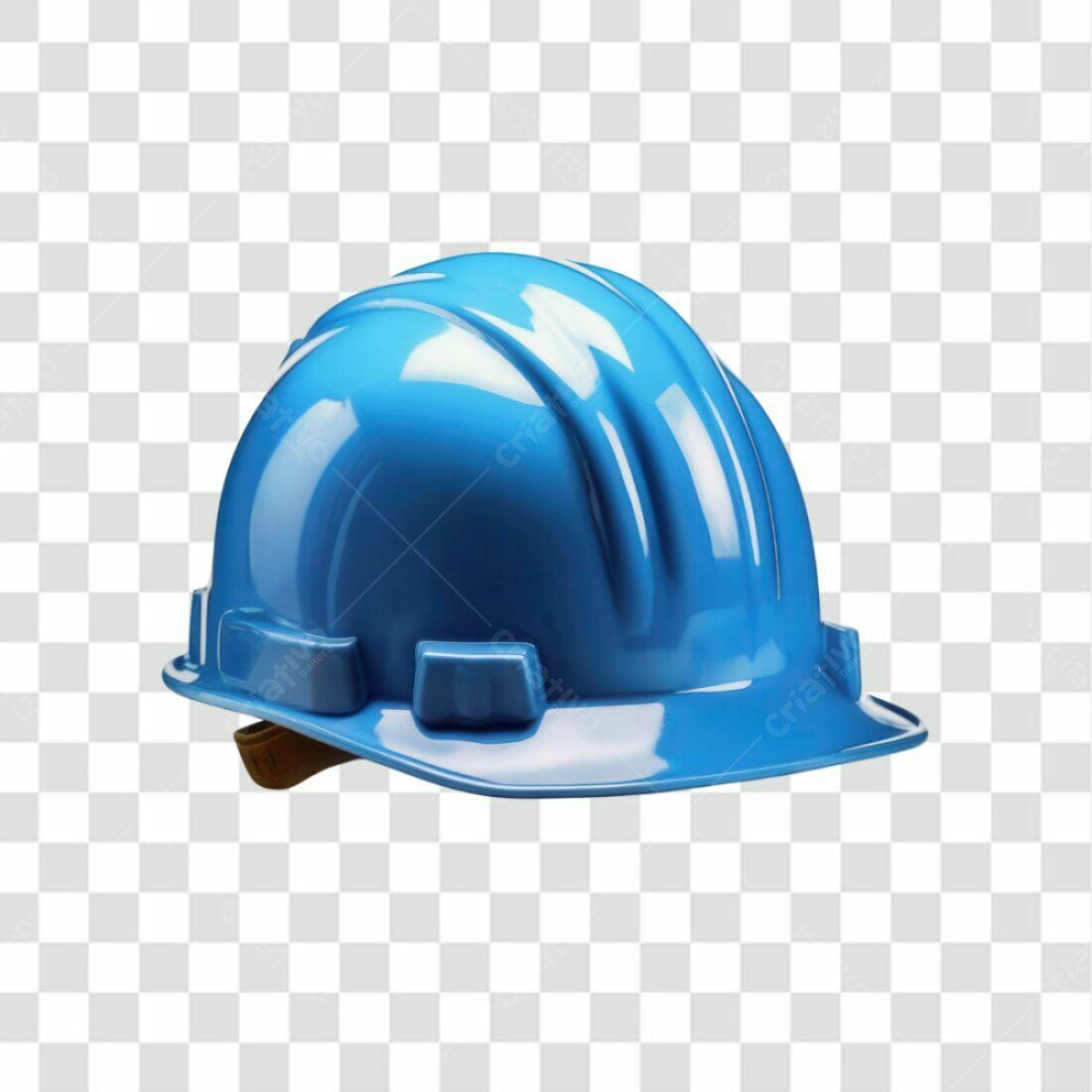 Icone Construção Capacete Azul PNG com fundo transparente