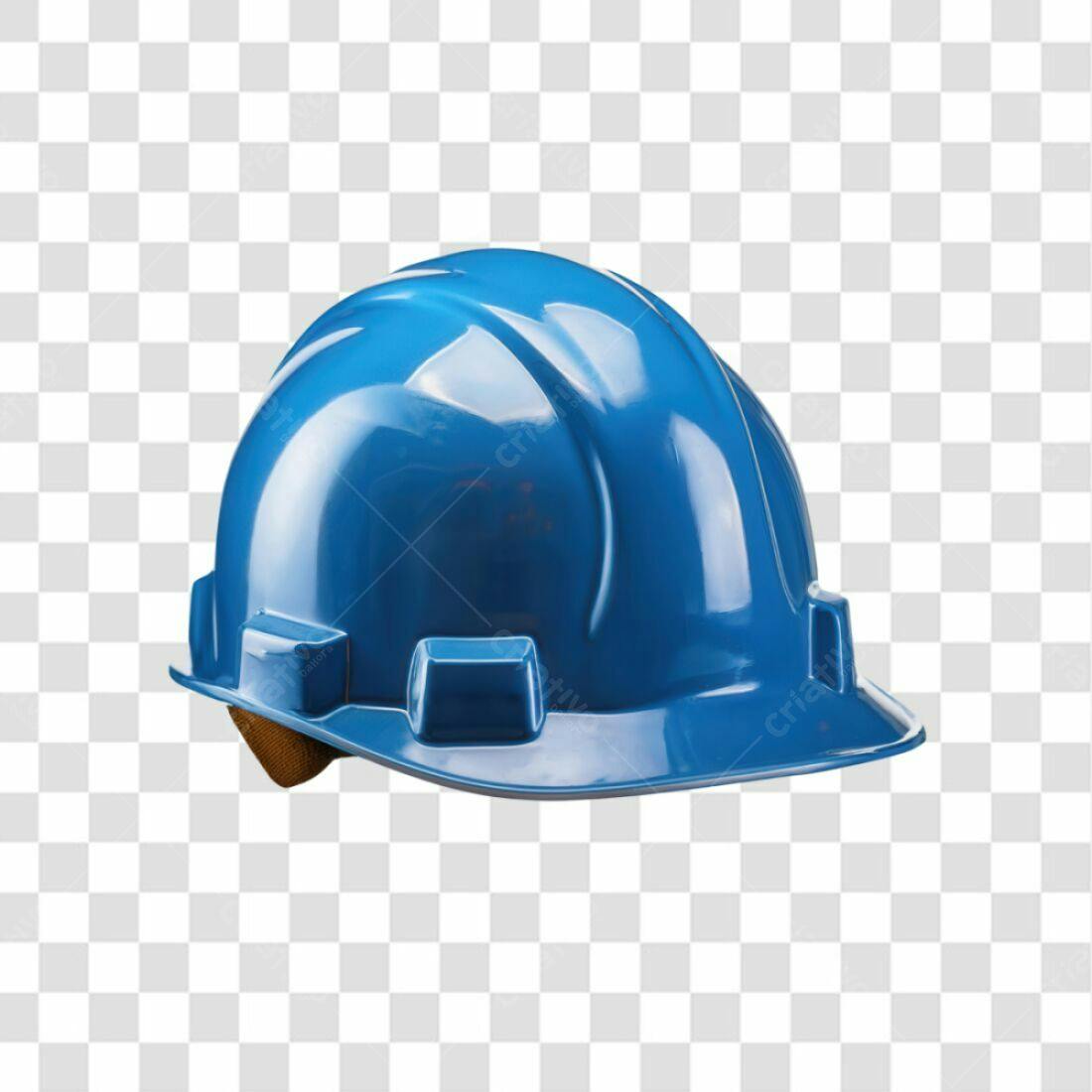 Icone de capacete de segurança azul PNG com fundo transparente