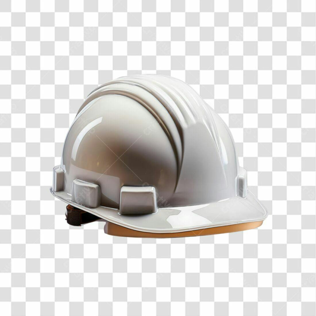 Icone de capacete de segurança branco PNG com fundo transparente