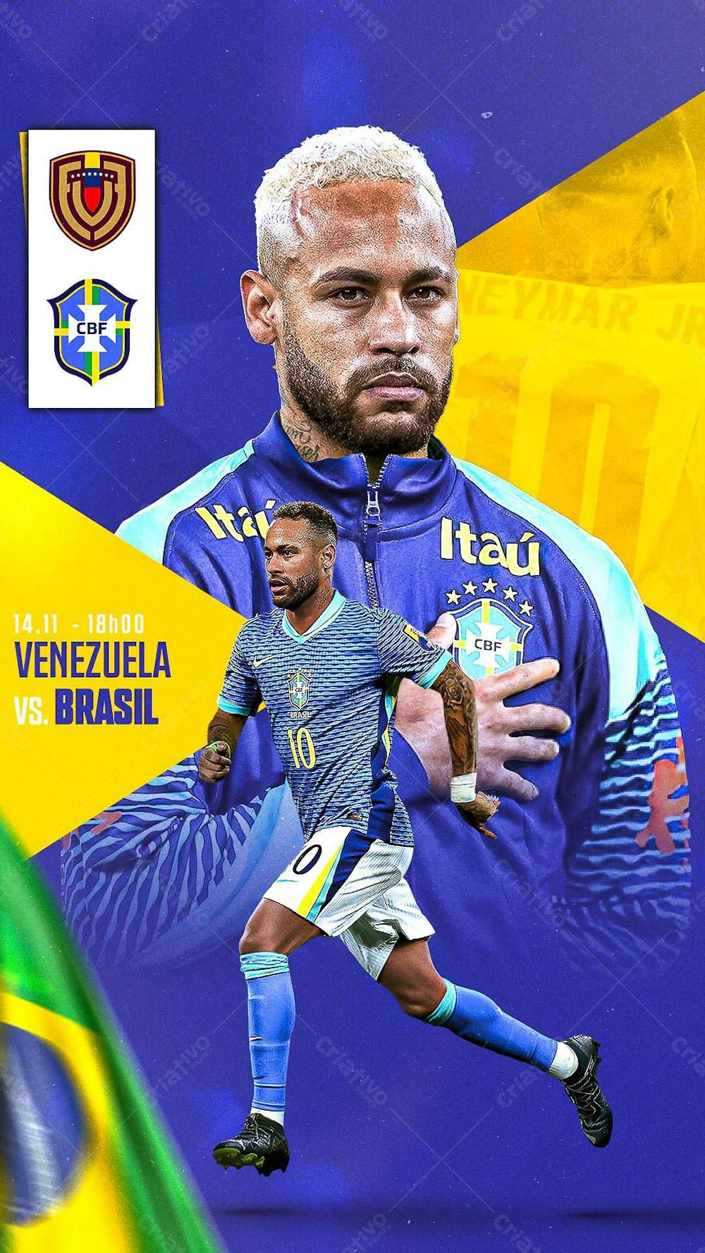 Flyer Matchday Neymar Seleção Brasileira