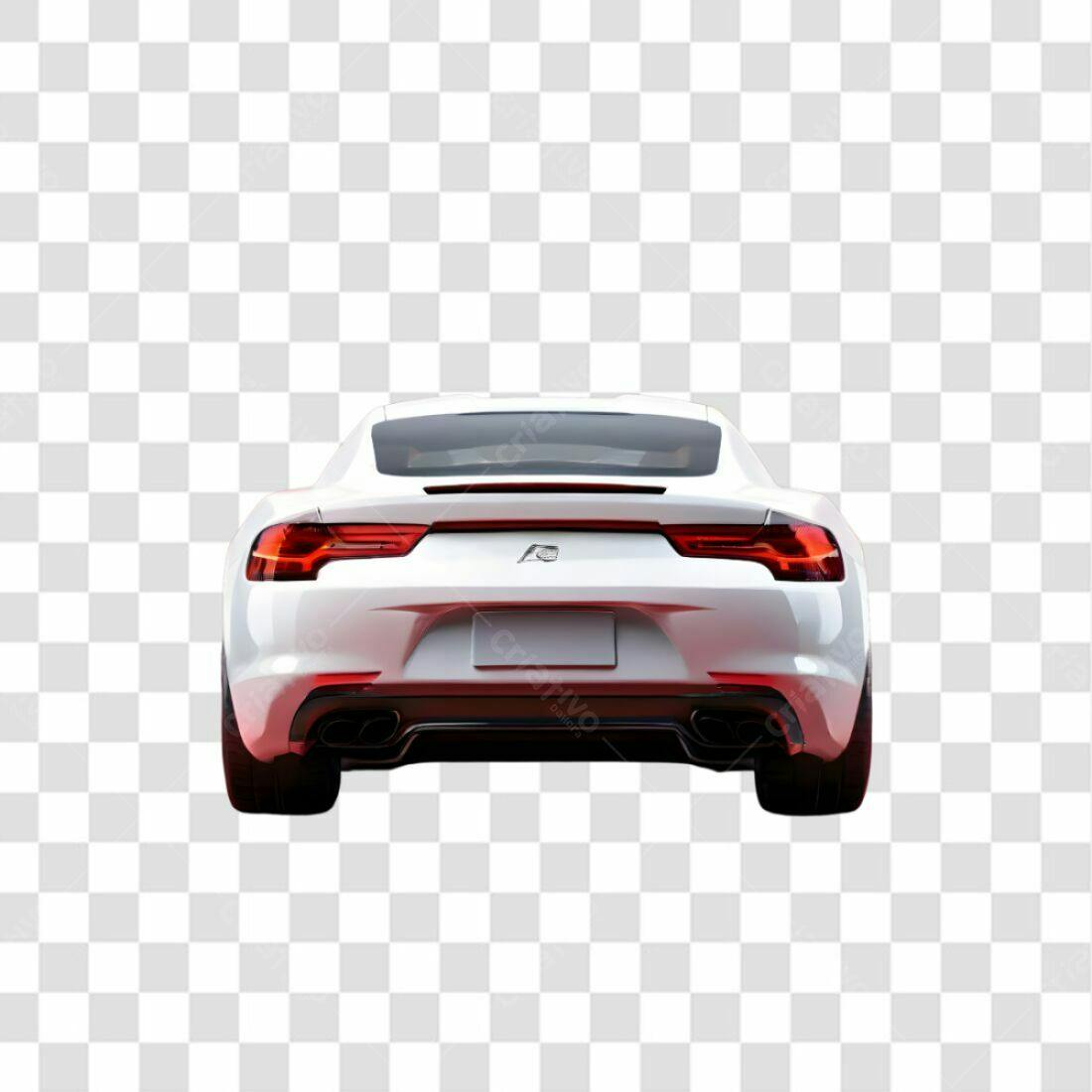 Icone Carro Esportivo Branco PNG com fundo transparente