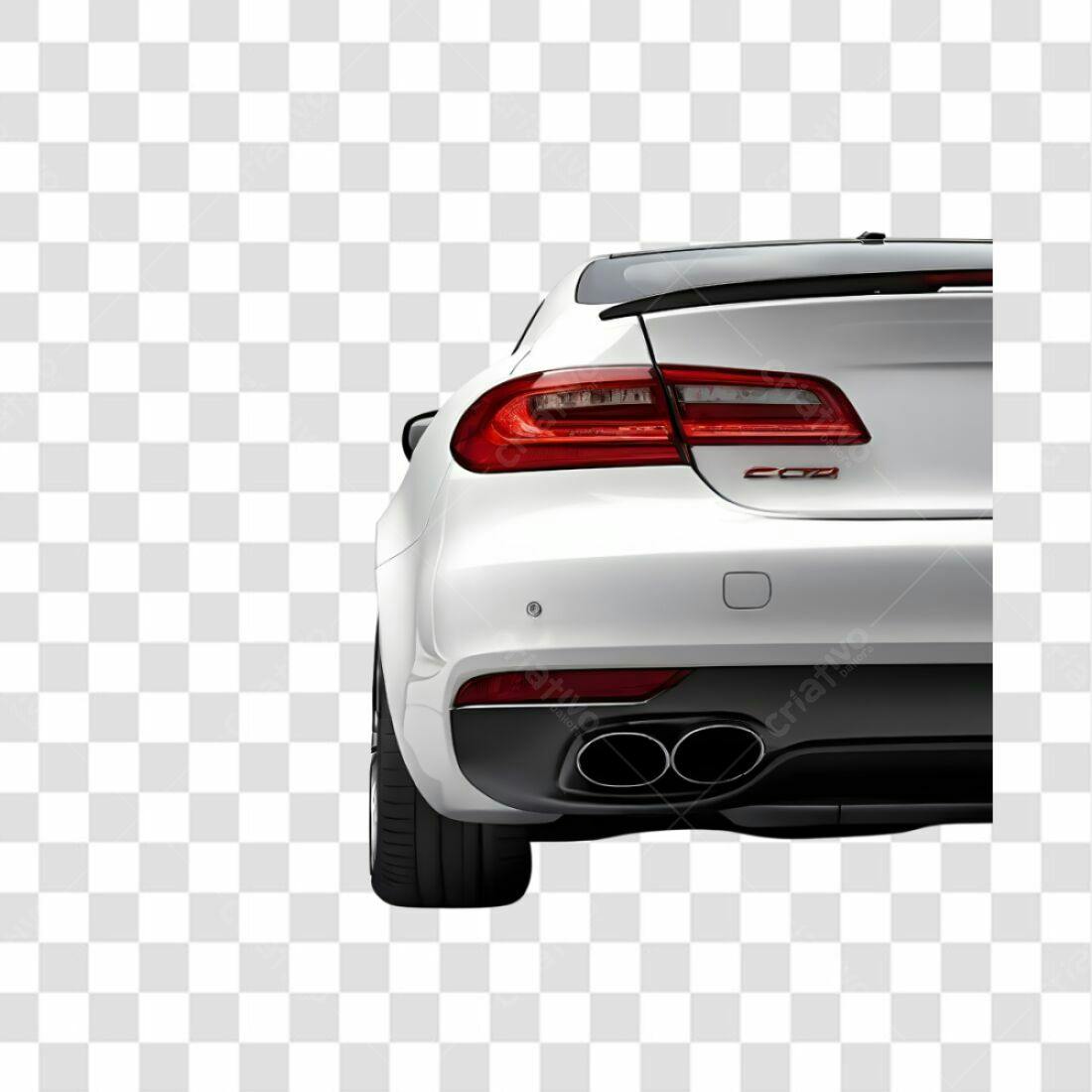 Icone Carro Esportivo Branco PNG com fundo transparente