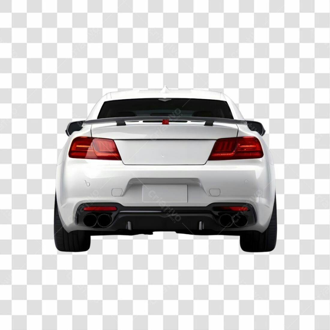 Icone Carro Esportivo Branco PNG com fundo transparente
