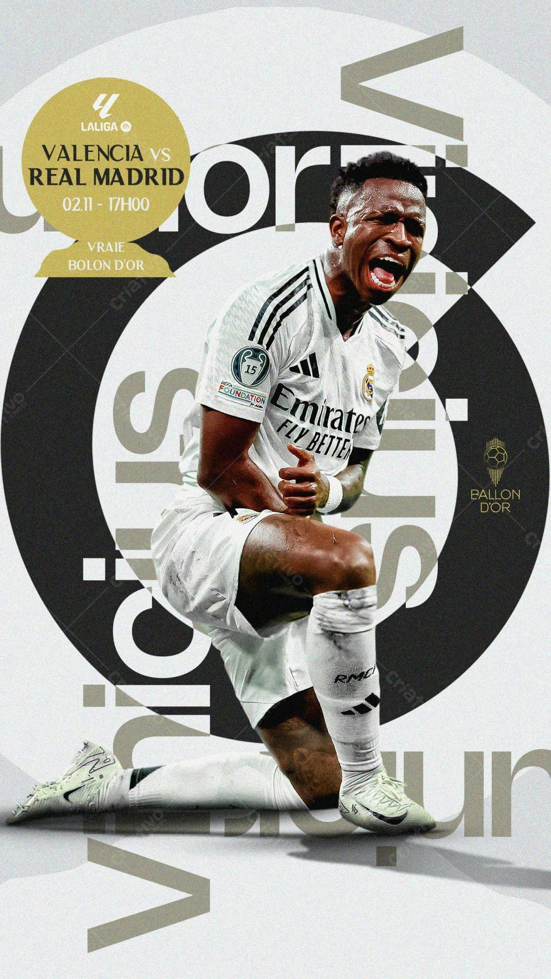 Poster Valencia x Real Madrid PSD Editável