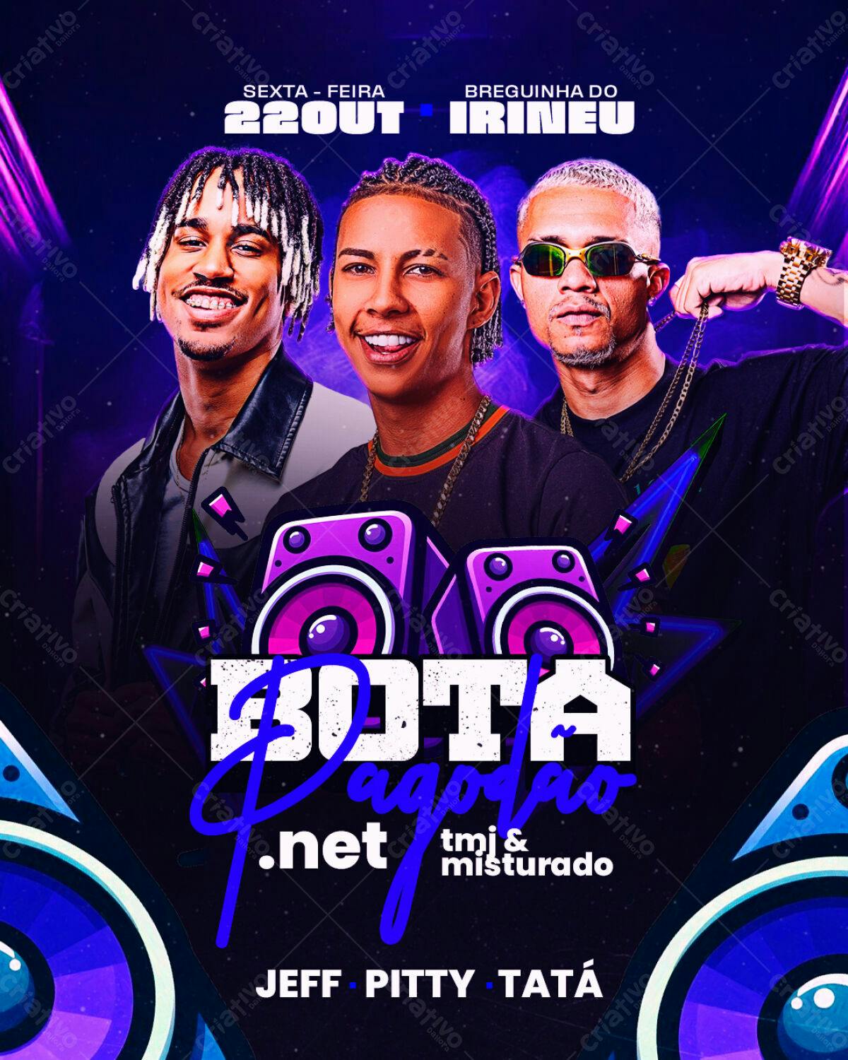Flyer Festa Pagode PSD Editável