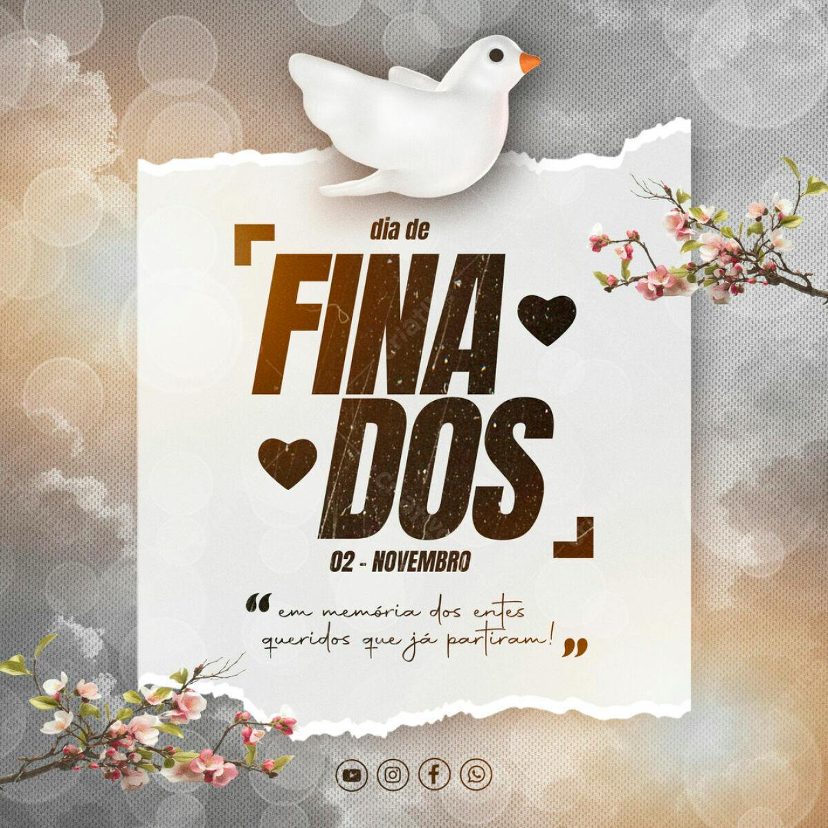 Flyer Dia de Finados PSD Editável