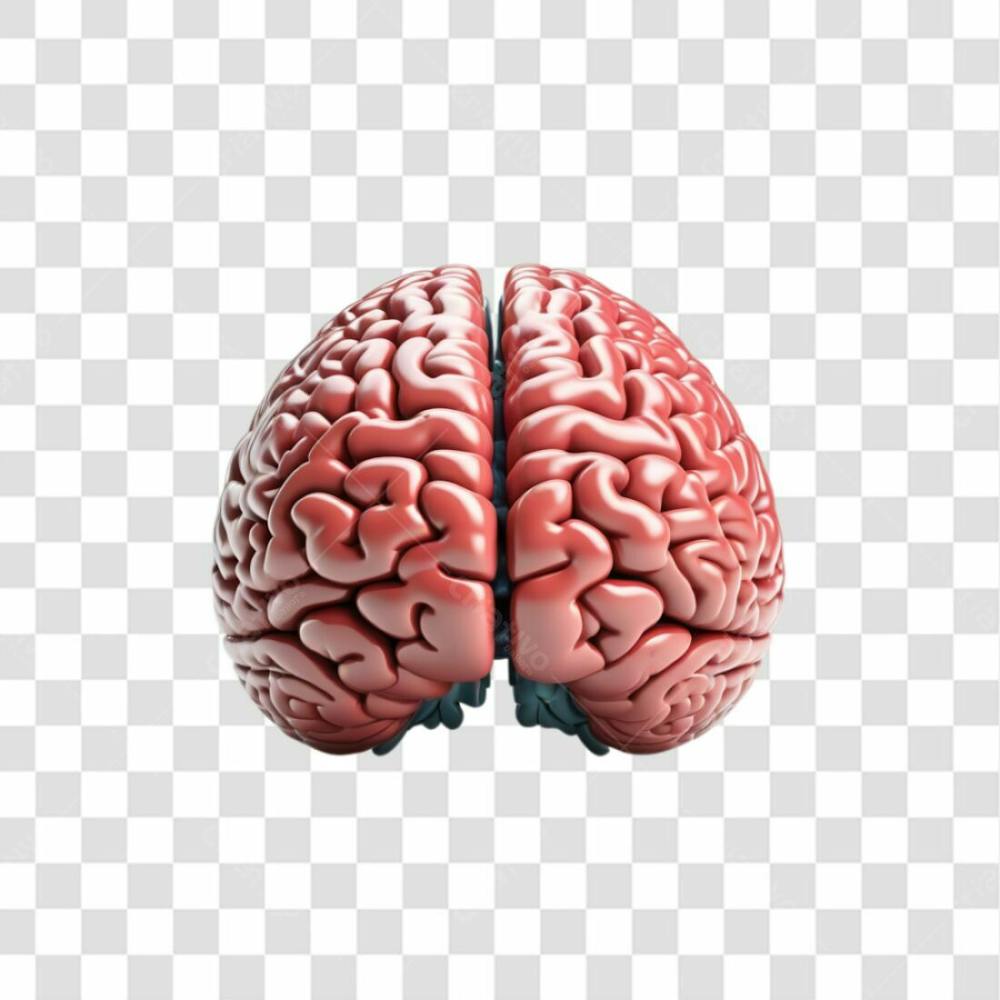 3D Render Cérebro Neurociência Elemento Ícone Psd Png