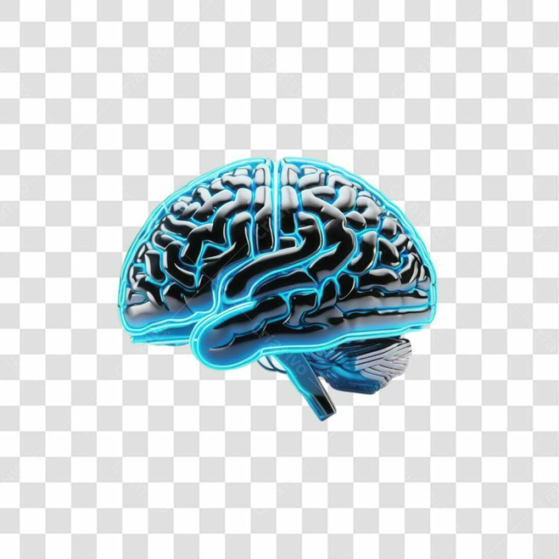 Ícone Cérebro Tecnologia PNG com fundo transparente