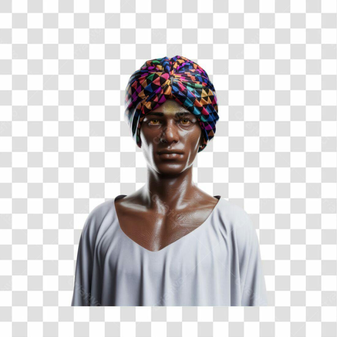 Icone homem turbante PNG com fundo transparente